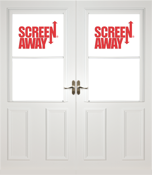 Lifestyle with Retractable Screen Away® and Magnetic Seal French Doors