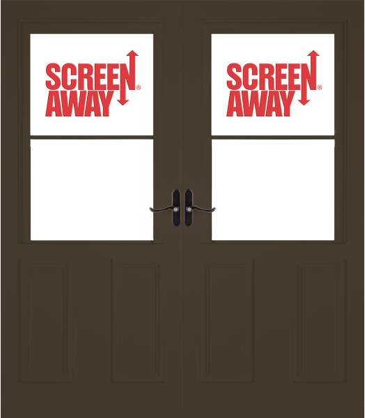 Lifestyle with Retractable Screen Away® and Magnetic Seal French Doors