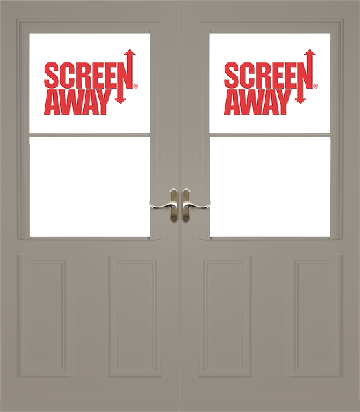 Lifestyle with Retractable Screen Away® and Magnetic Seal French Doors