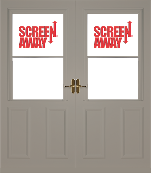 Lifestyle with Retractable Screen Away® and Magnetic Seal French Doors