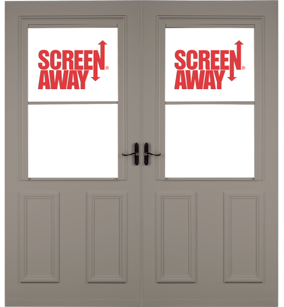 Lifestyle with Retractable Screen Away® and Magnetic Seal French Doors