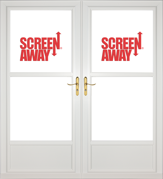 Partial View Easy Vent with Retractable Screen Away French Doors