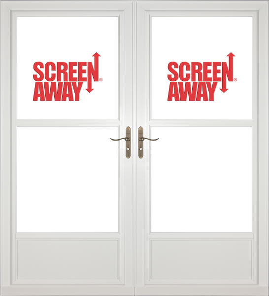 Partial View Easy Vent with Retractable Screen Away French Doors