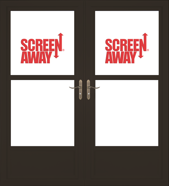 Partial View Easy Vent with Retractable Screen Away French Doors