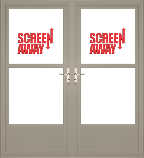 Partial View Easy Vent with Retractable Screen Away French Doors