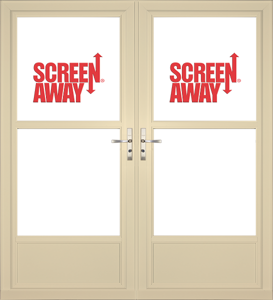 Partial View Easy Vent with Retractable Screen Away French Doors