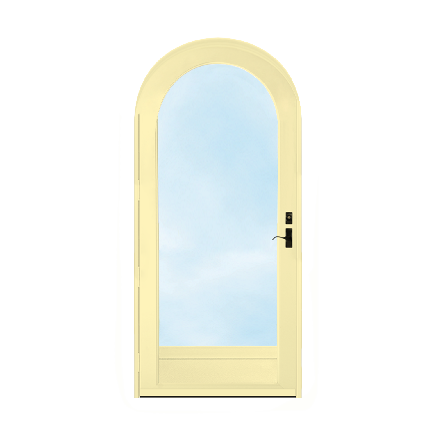 Arch Top Storm Door -Full View W/Kickplate