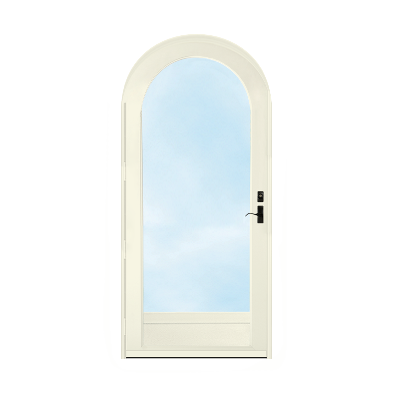 Arch Top Storm Door -Full View W/Kickplate