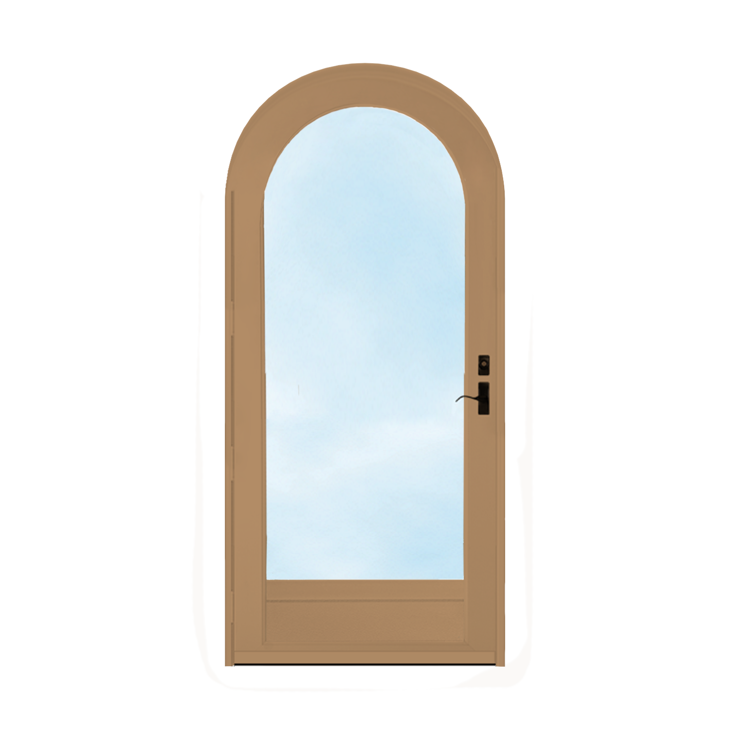 Arch Top Storm Door -Full View W/Kickplate