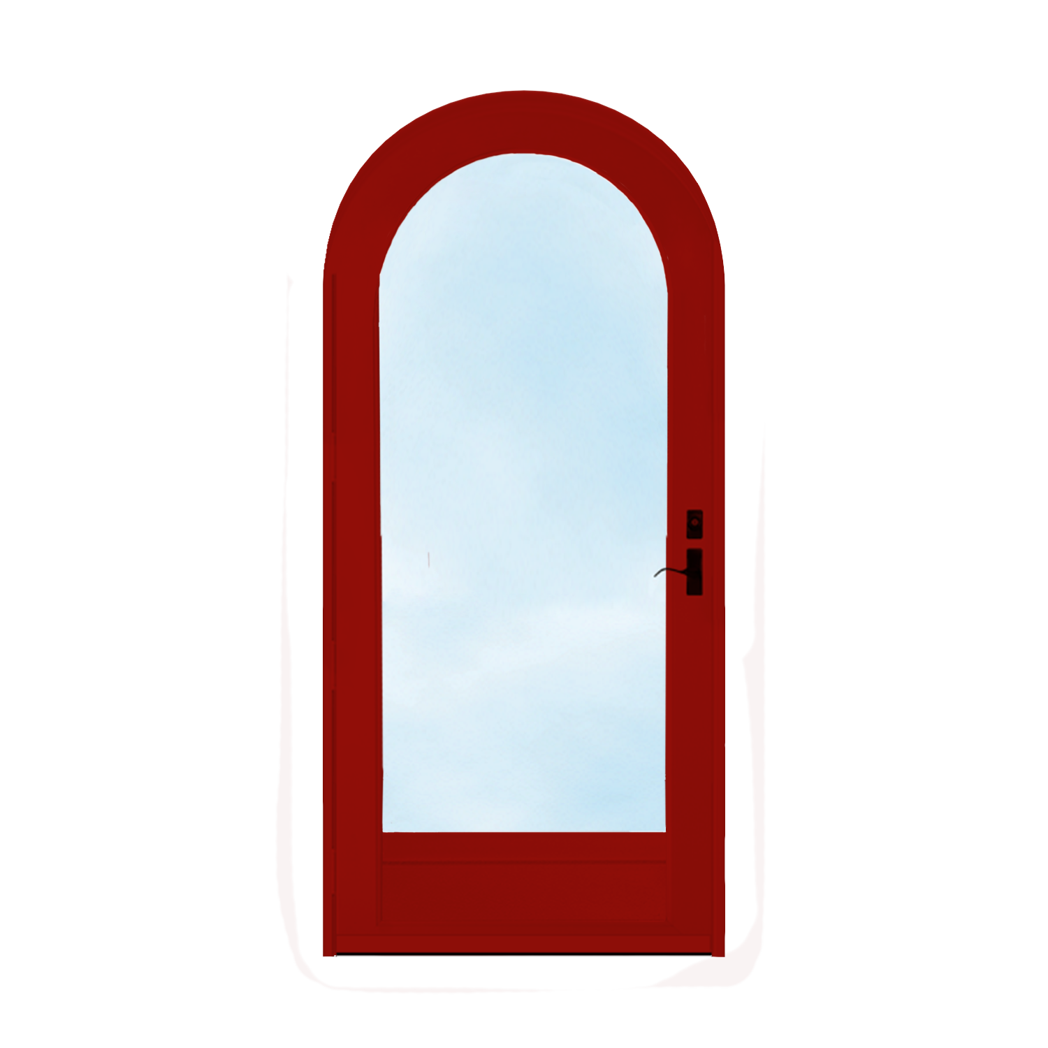 Arch Top Storm Door -Full View W/Kickplate