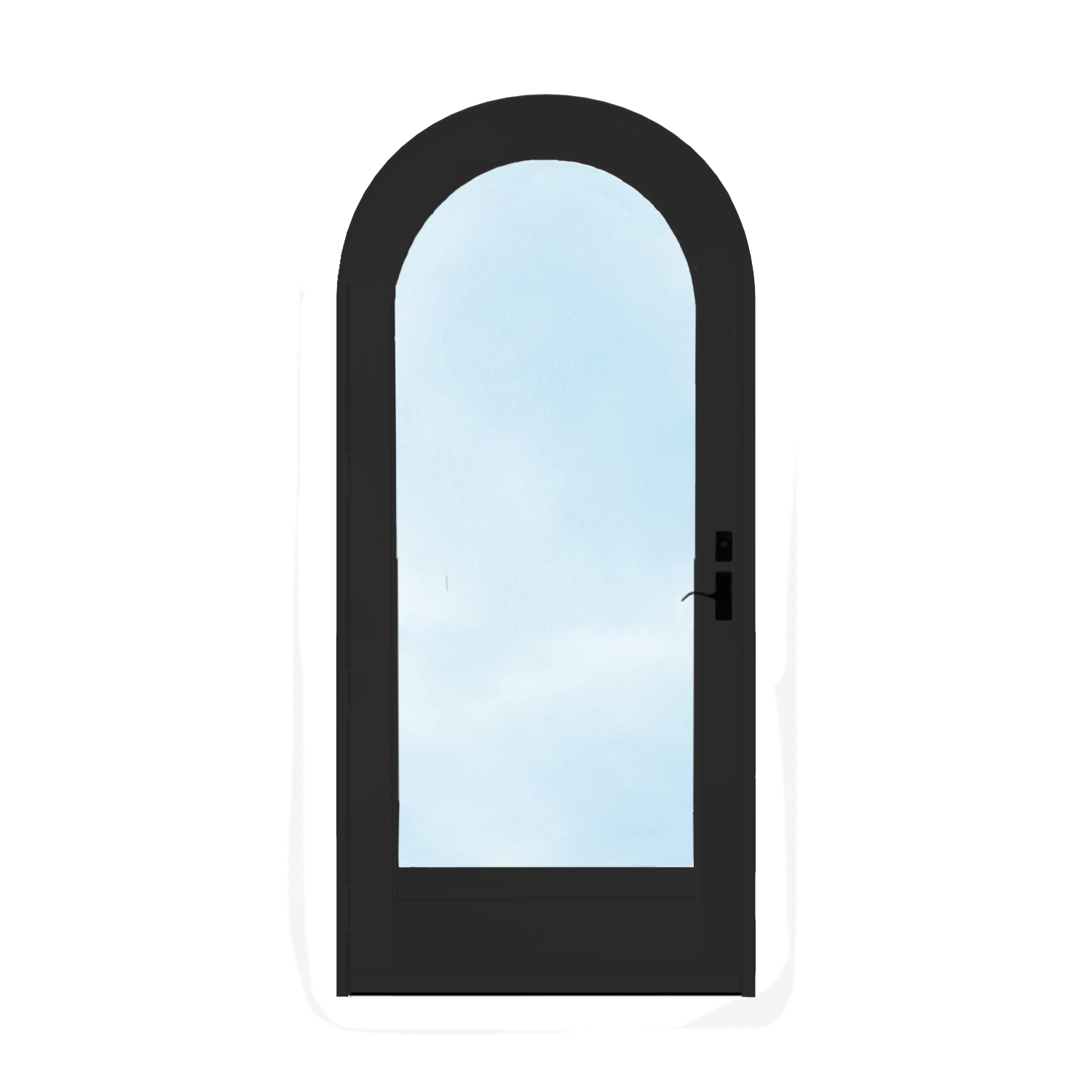 Arch Top Storm Door -Full View W/Kickplate
