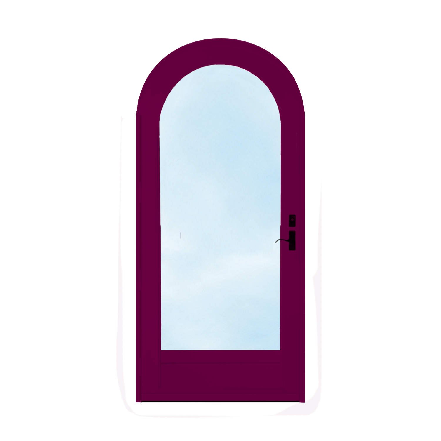 Arch Top Storm Door -Full View W/Kickplate