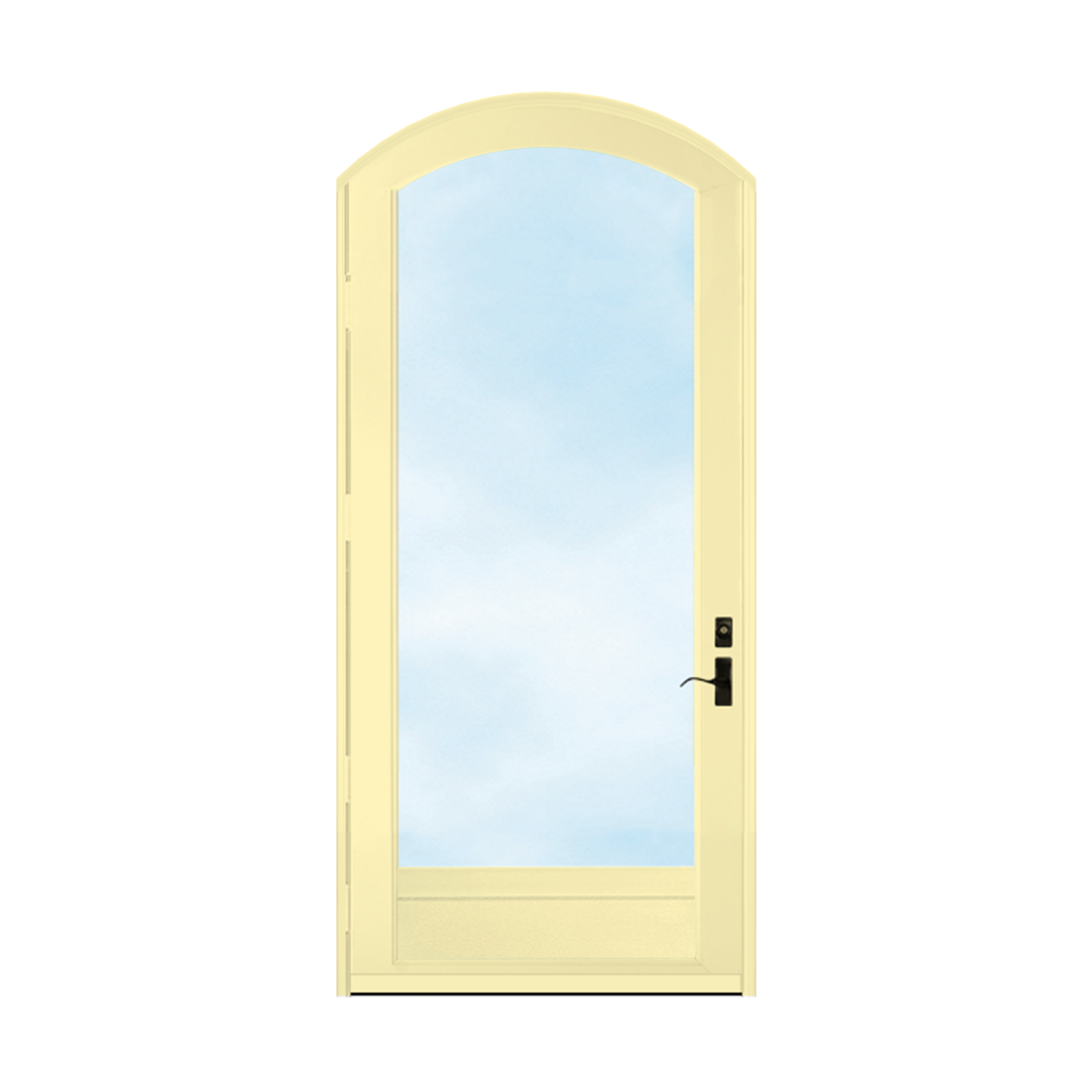 Arch Top Storm Door -Full View W/Kickplate