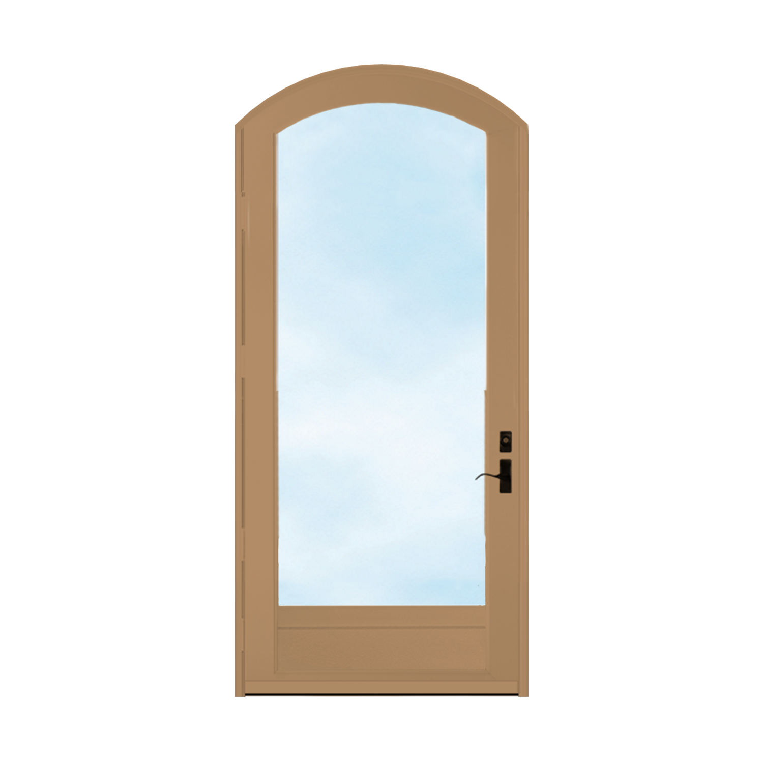 Arch Top Storm Door -Full View W/Kickplate