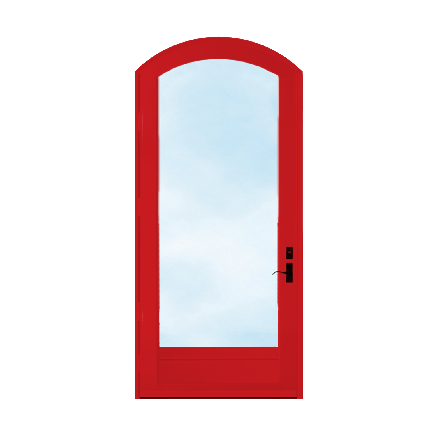 Arch Top Storm Door -Full View W/Kickplate