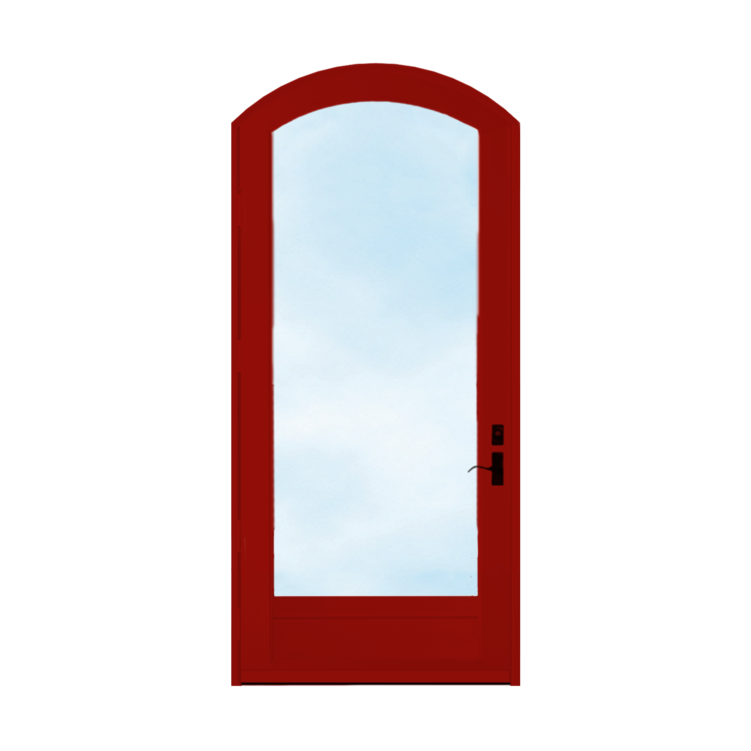 Arch Top Storm Door -Full View W/Kickplate