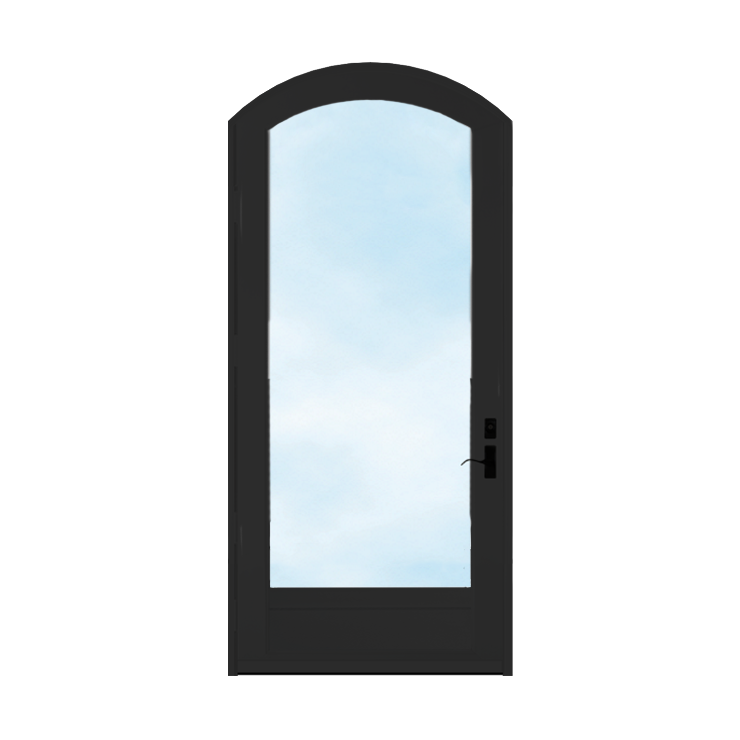 Arch Top Storm Door -Full View W/Kickplate