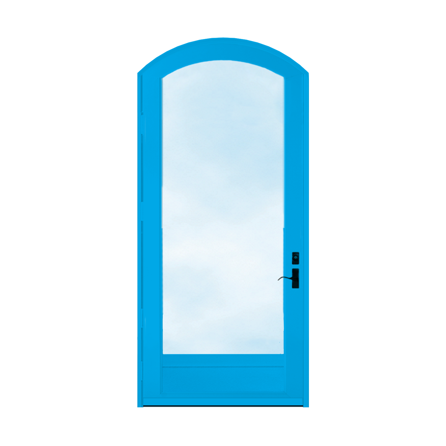 Arch Top Storm Door -Full View W/Kickplate