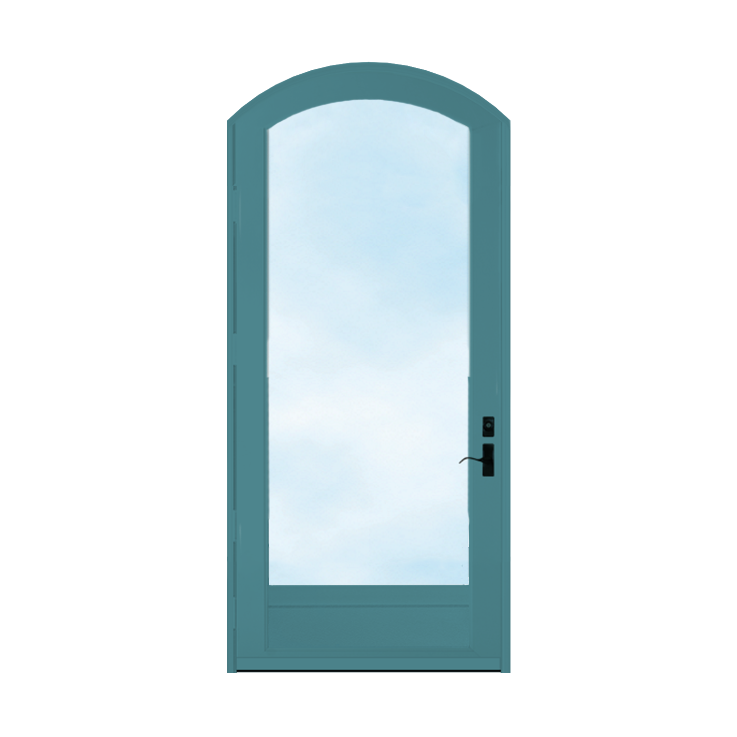 Arch Top Storm Door -Full View W/Kickplate