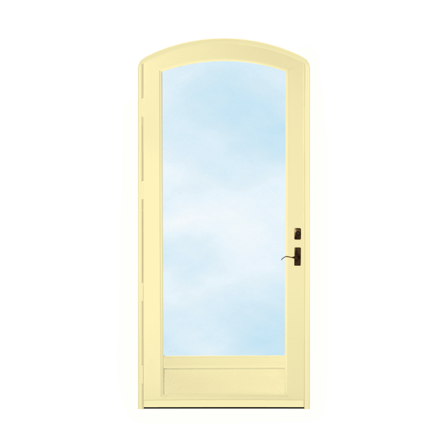 Arch Top Storm Door -Full View W/Kickplate