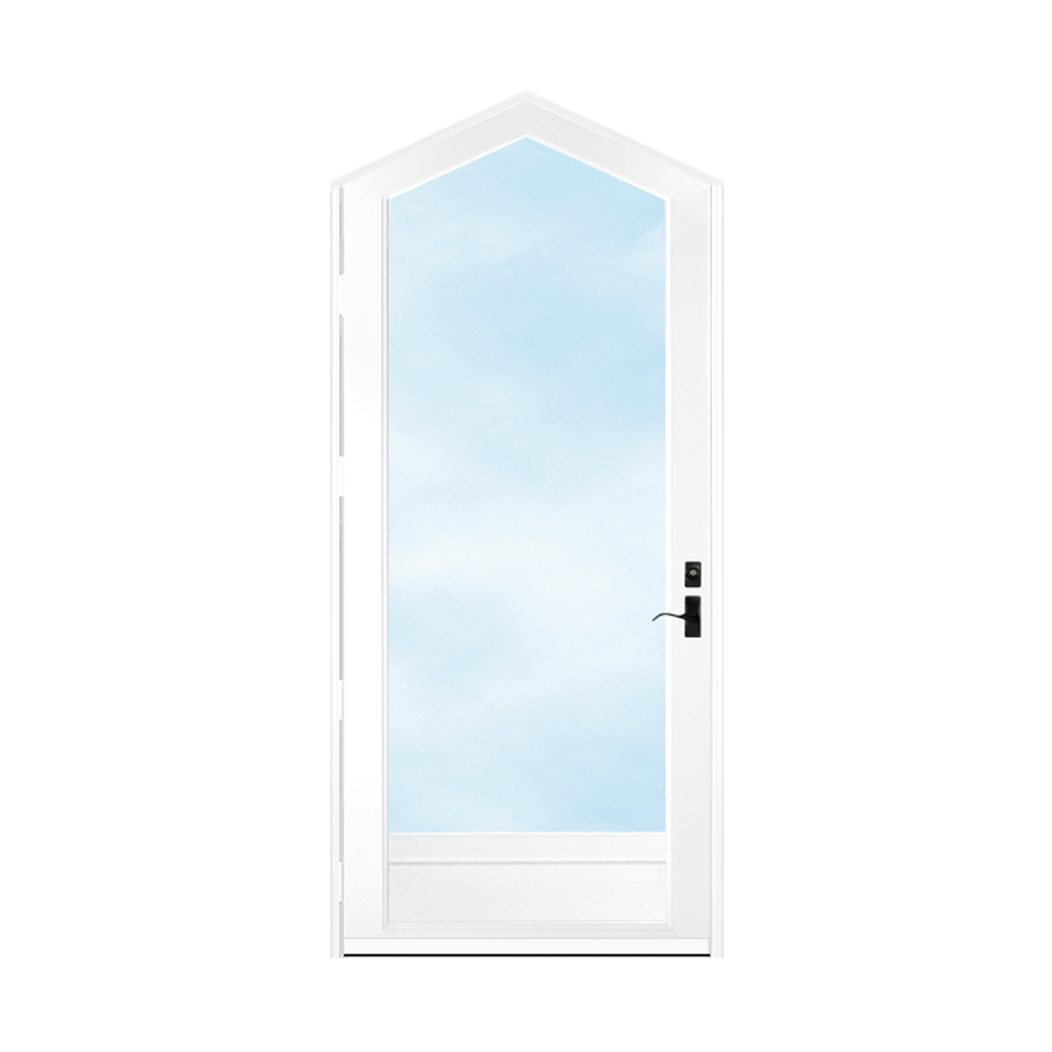 Arch Top Storm Door -Full View W/Kickplate