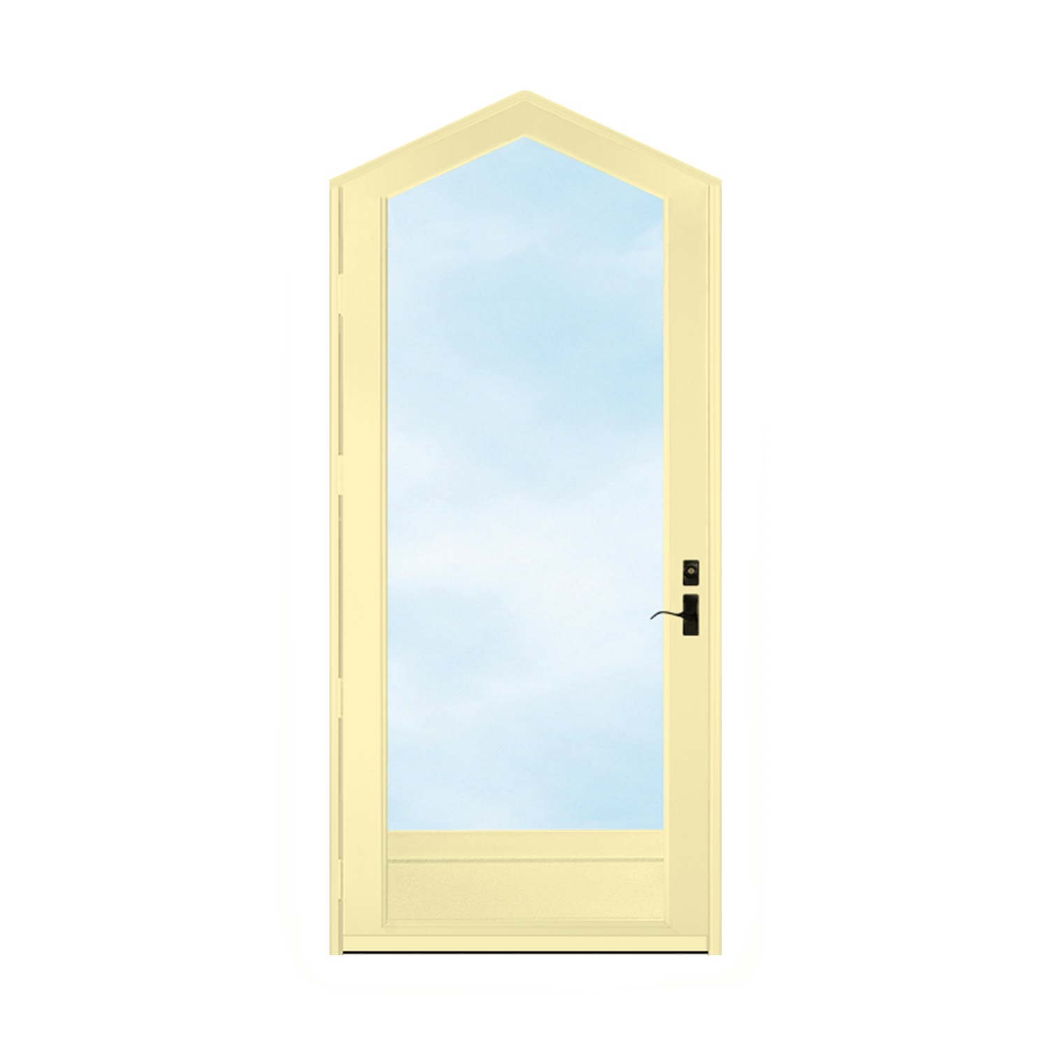 Arch Top Storm Door -Full View W/Kickplate