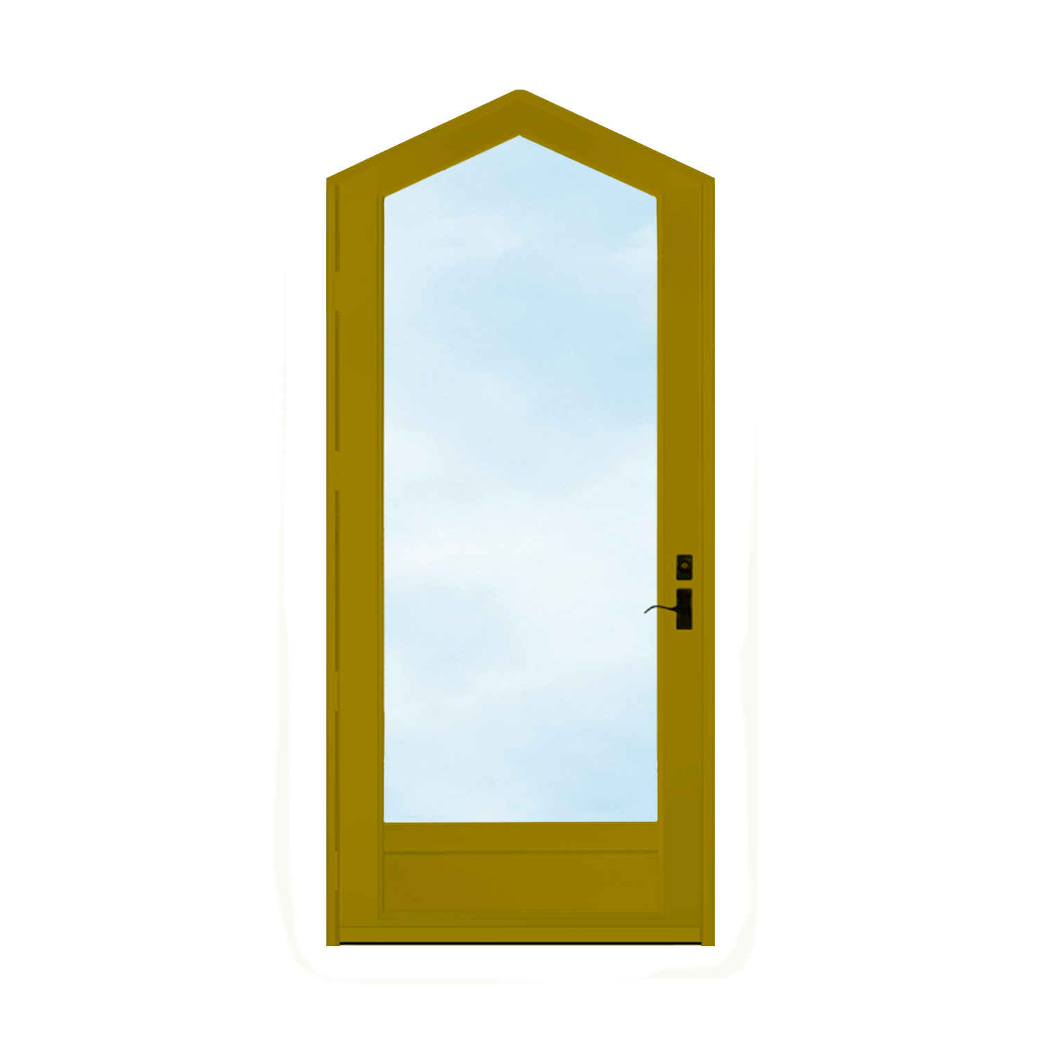 Arch Top Storm Door -Full View W/Kickplate