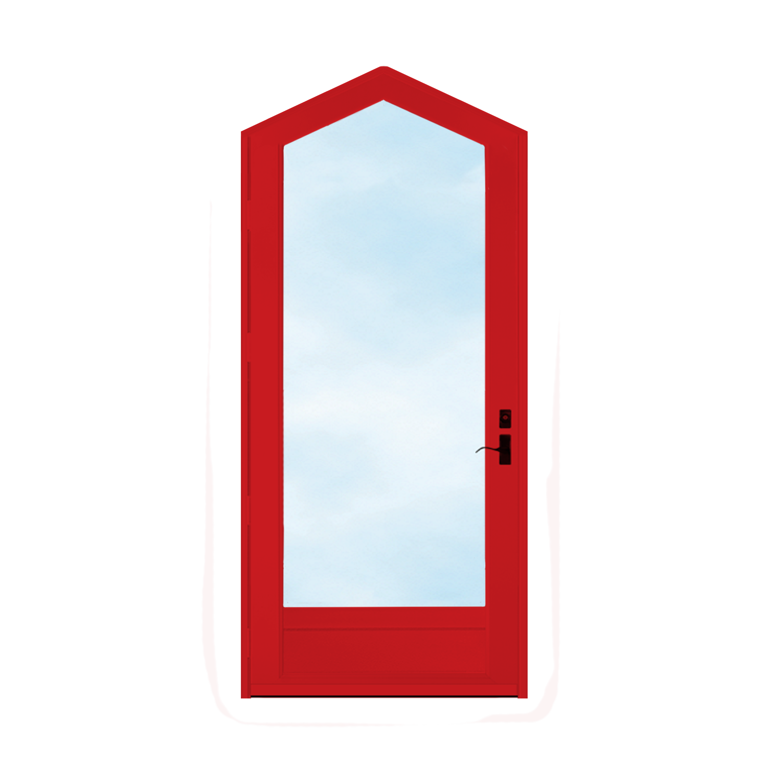 Arch Top Storm Door -Full View W/Kickplate