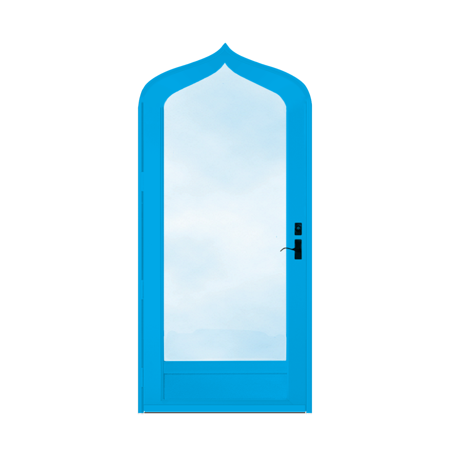 Arch Top Storm Door -Full View W/Kickplate