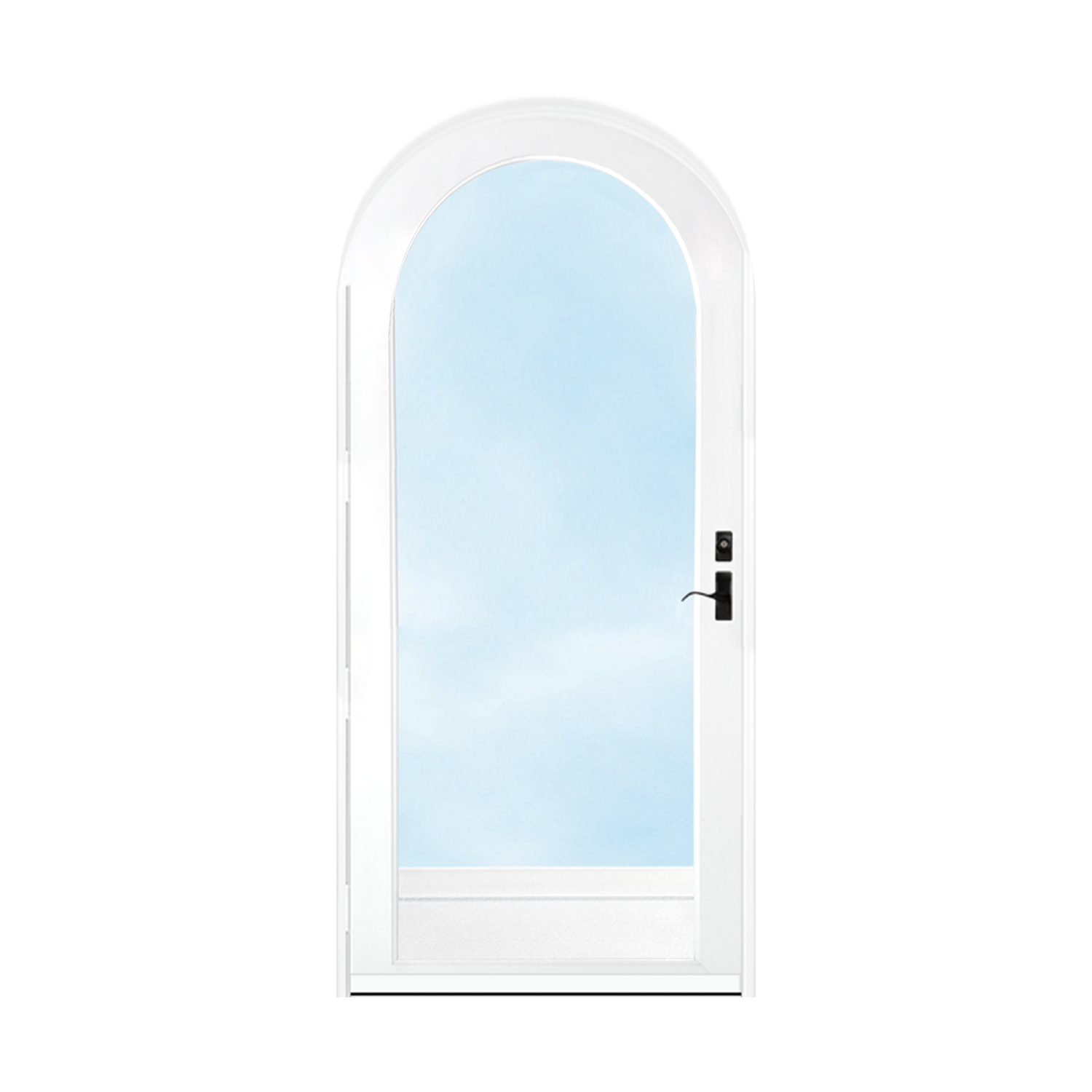 Arch Top Storm Door -Full View W/Kickplate