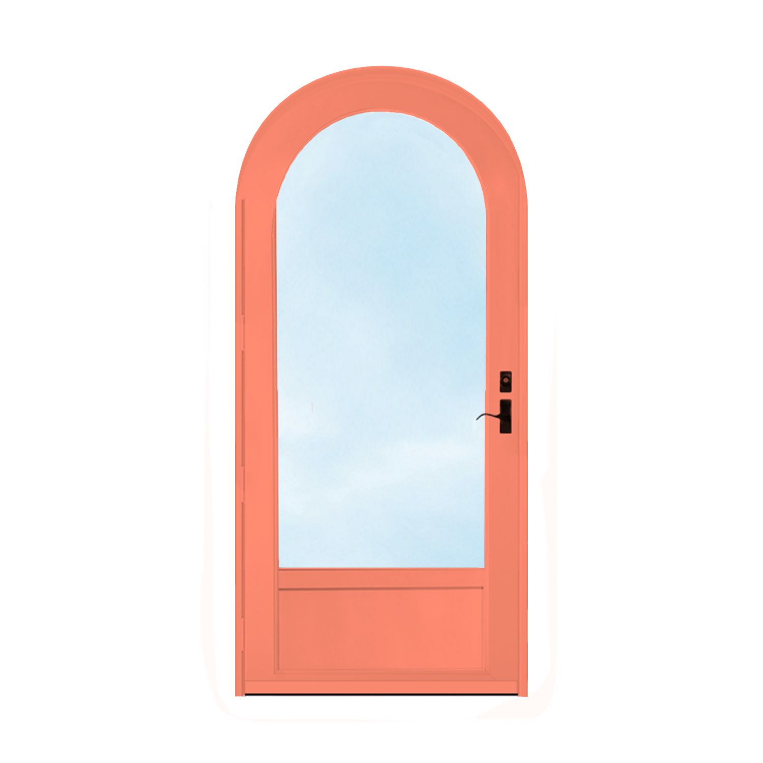 Arch Top Storm Door - 3/4" View