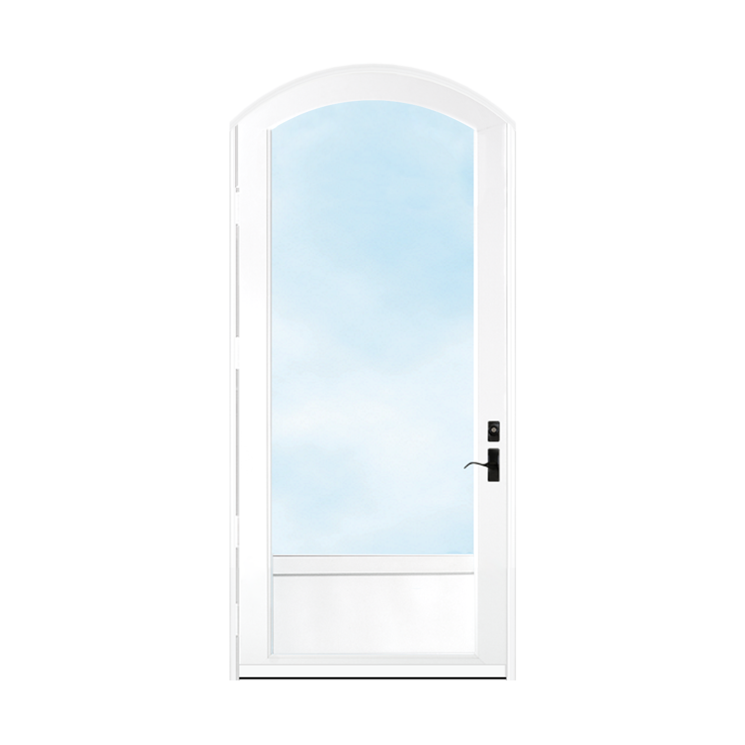 Arch Top Storm Door - 3/4" View