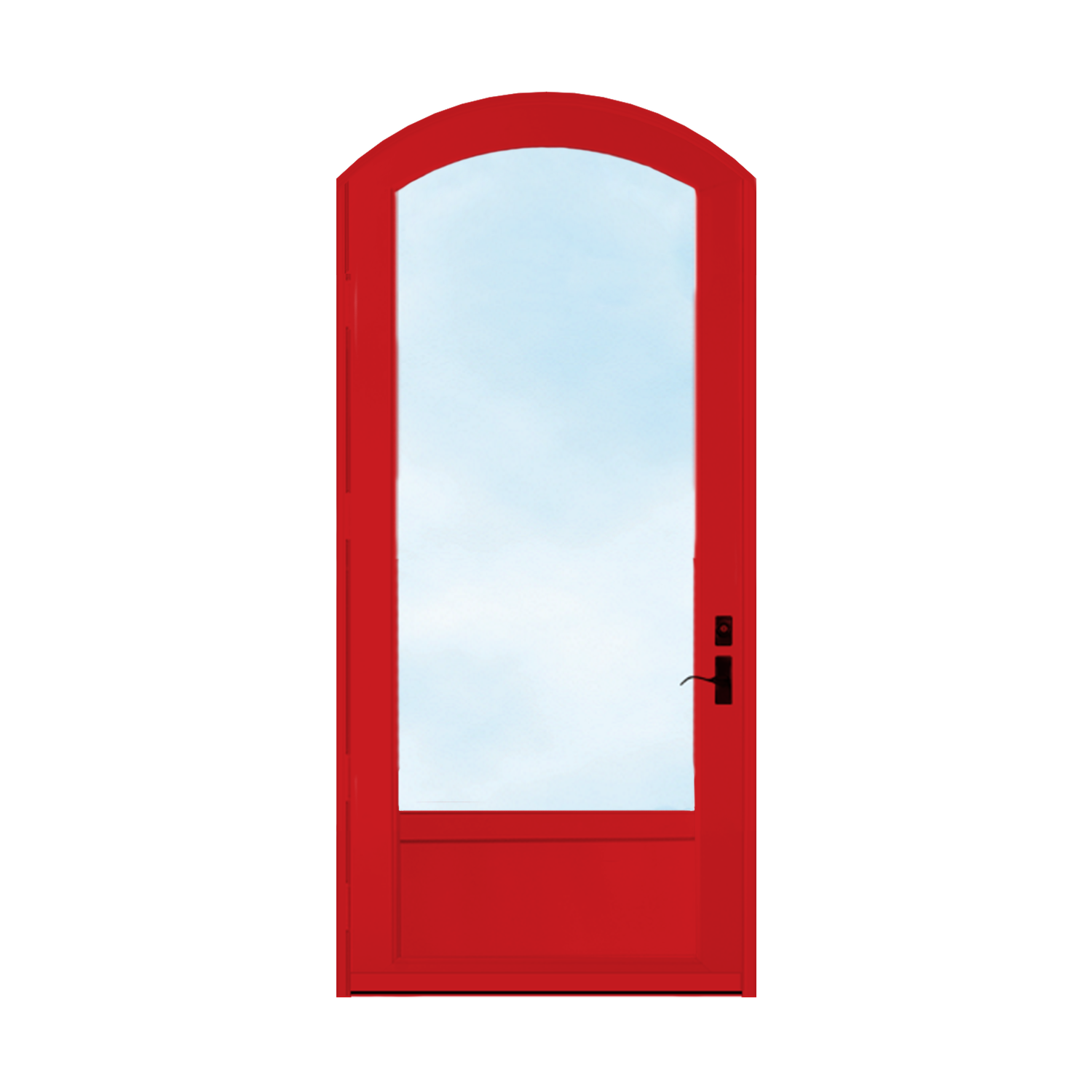 Arch Top Storm Door - 3/4" View
