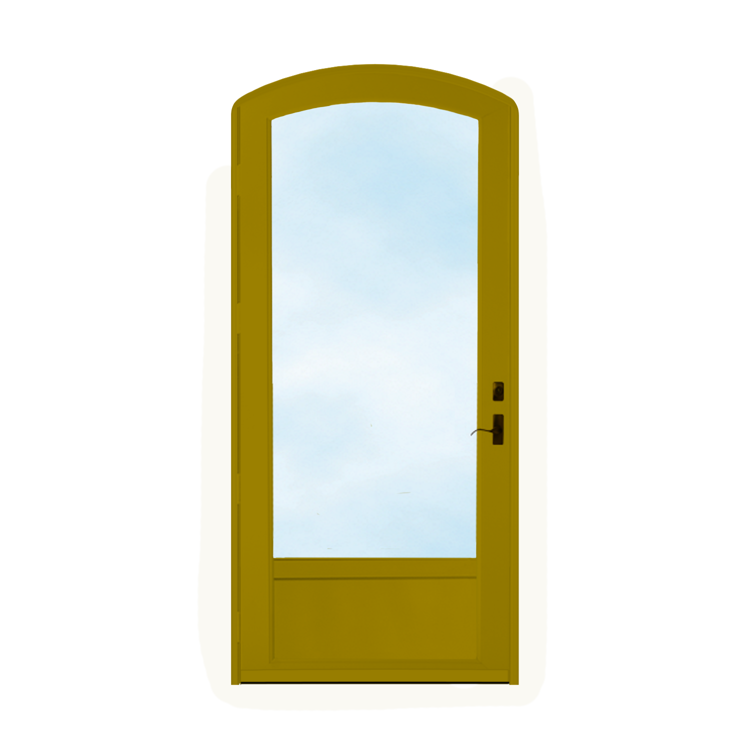 Arch Top Storm Door - 3/4" View