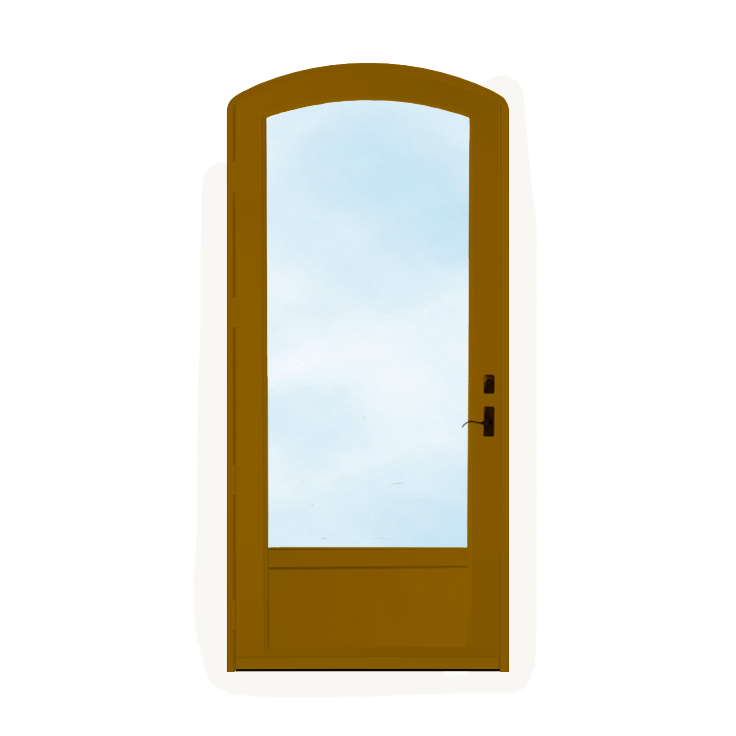 Arch Top Storm Door - 3/4" View