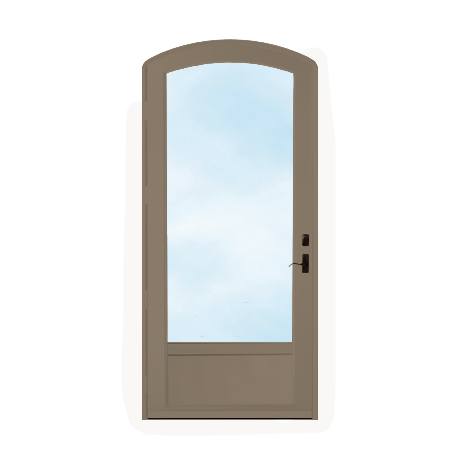 Arch Top Storm Door - 3/4" View