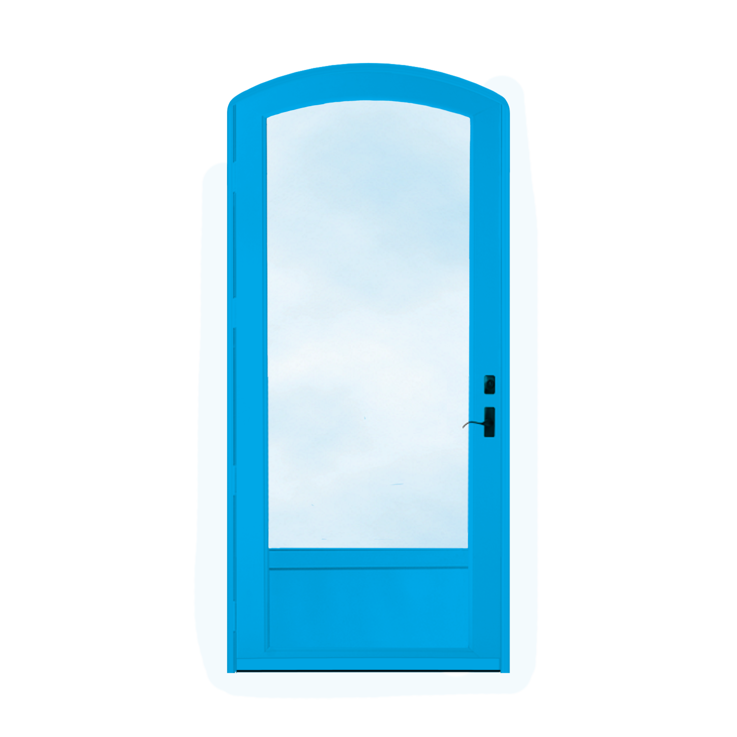 Arch Top Storm Door - 3/4" View