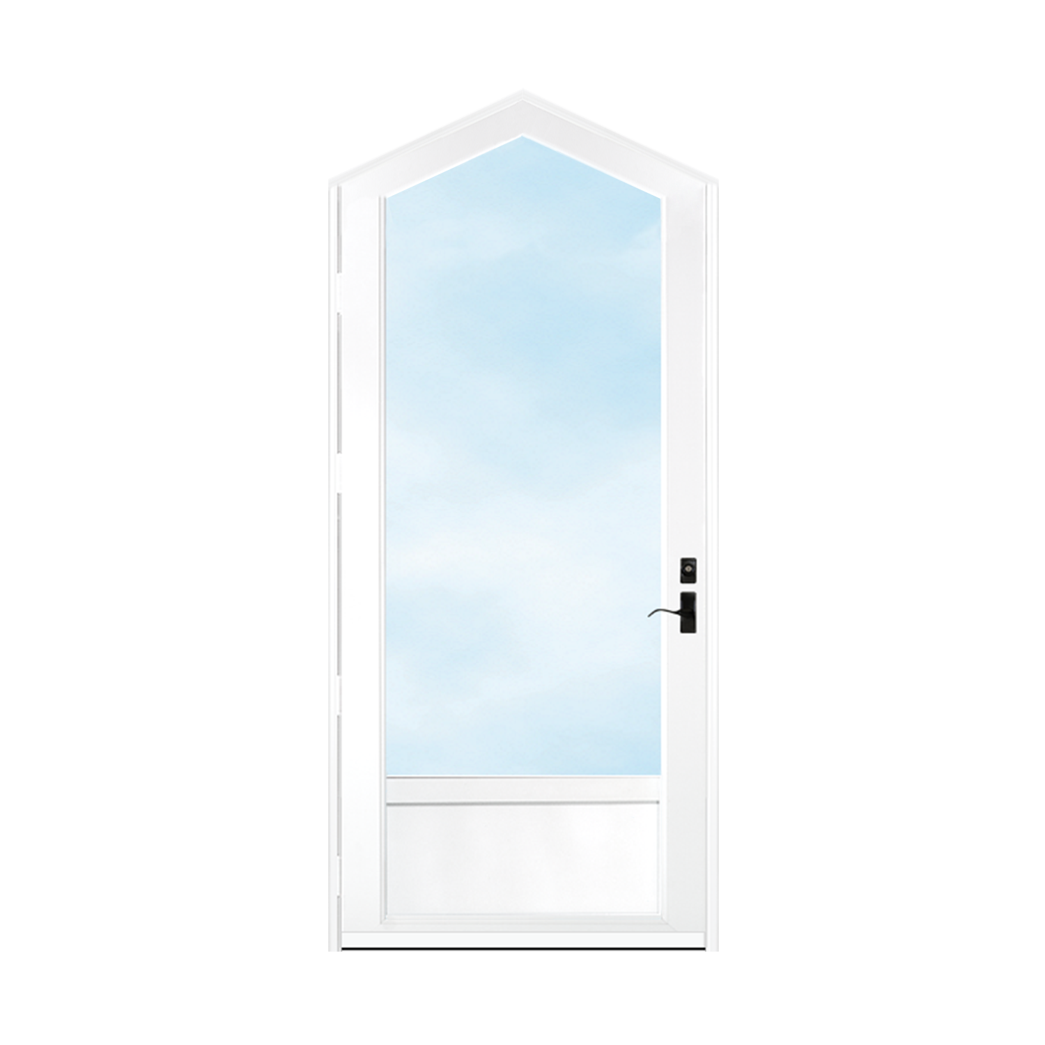 Arch Top Storm Door - 3/4" View