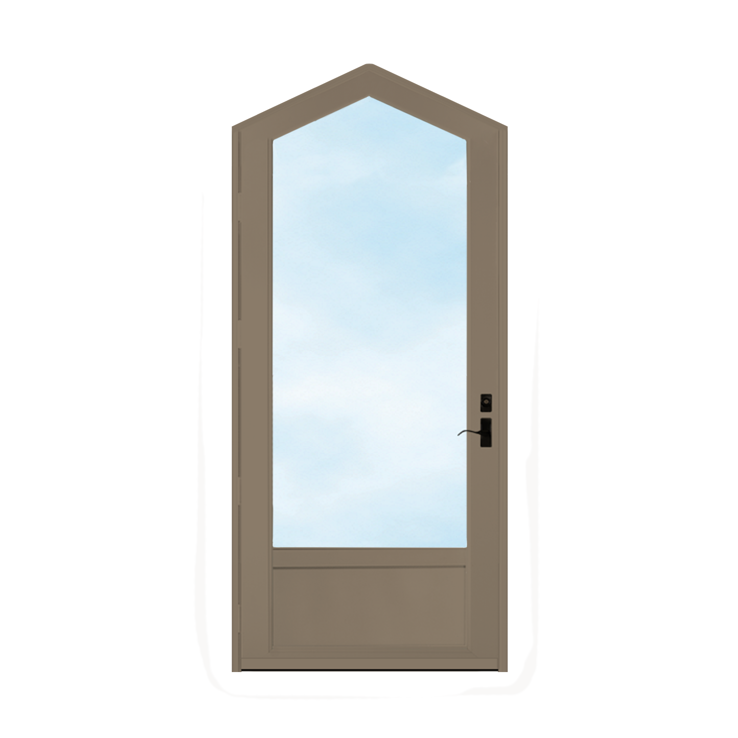 Arch Top Storm Door - 3/4" View