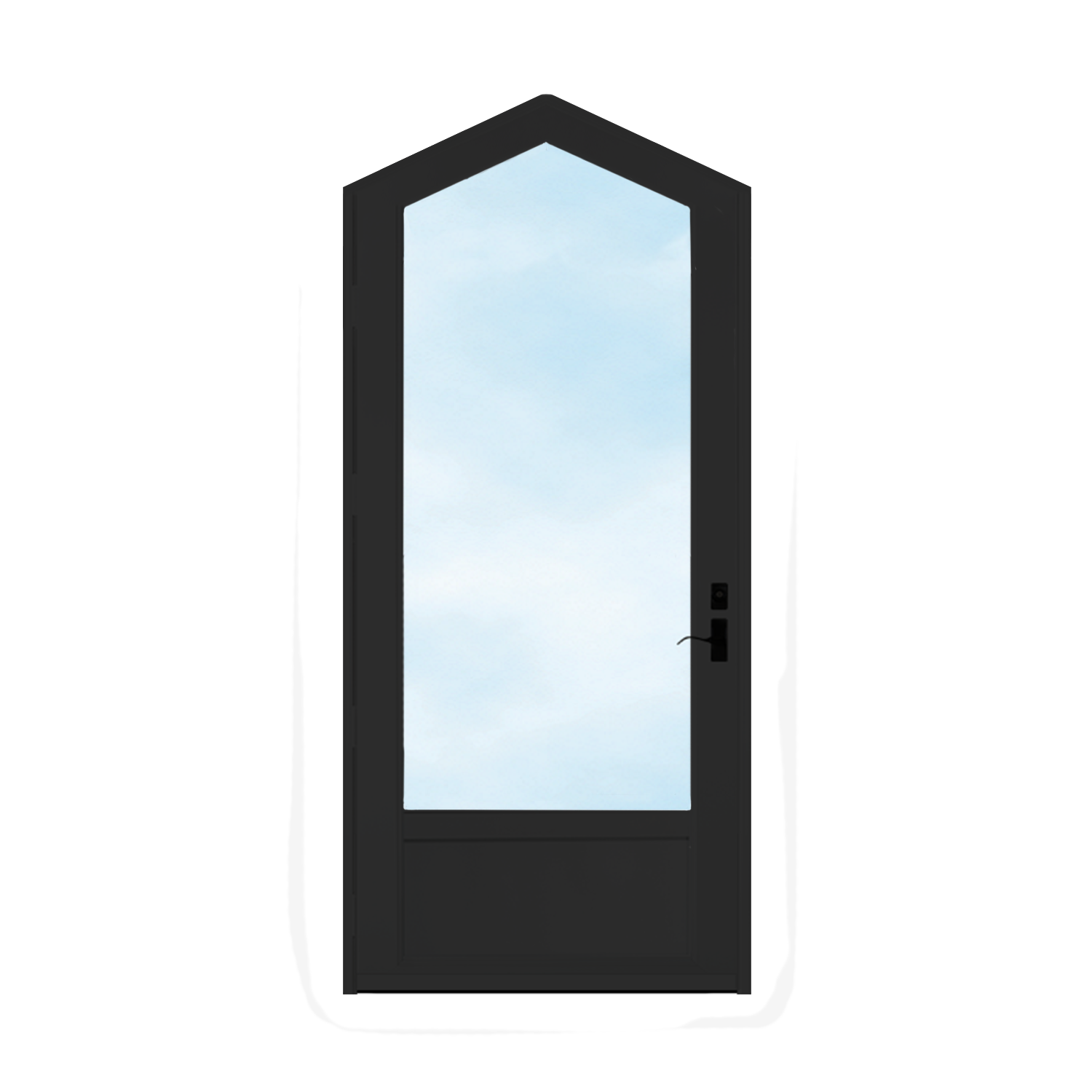 Arch Top Storm Door - 3/4" View