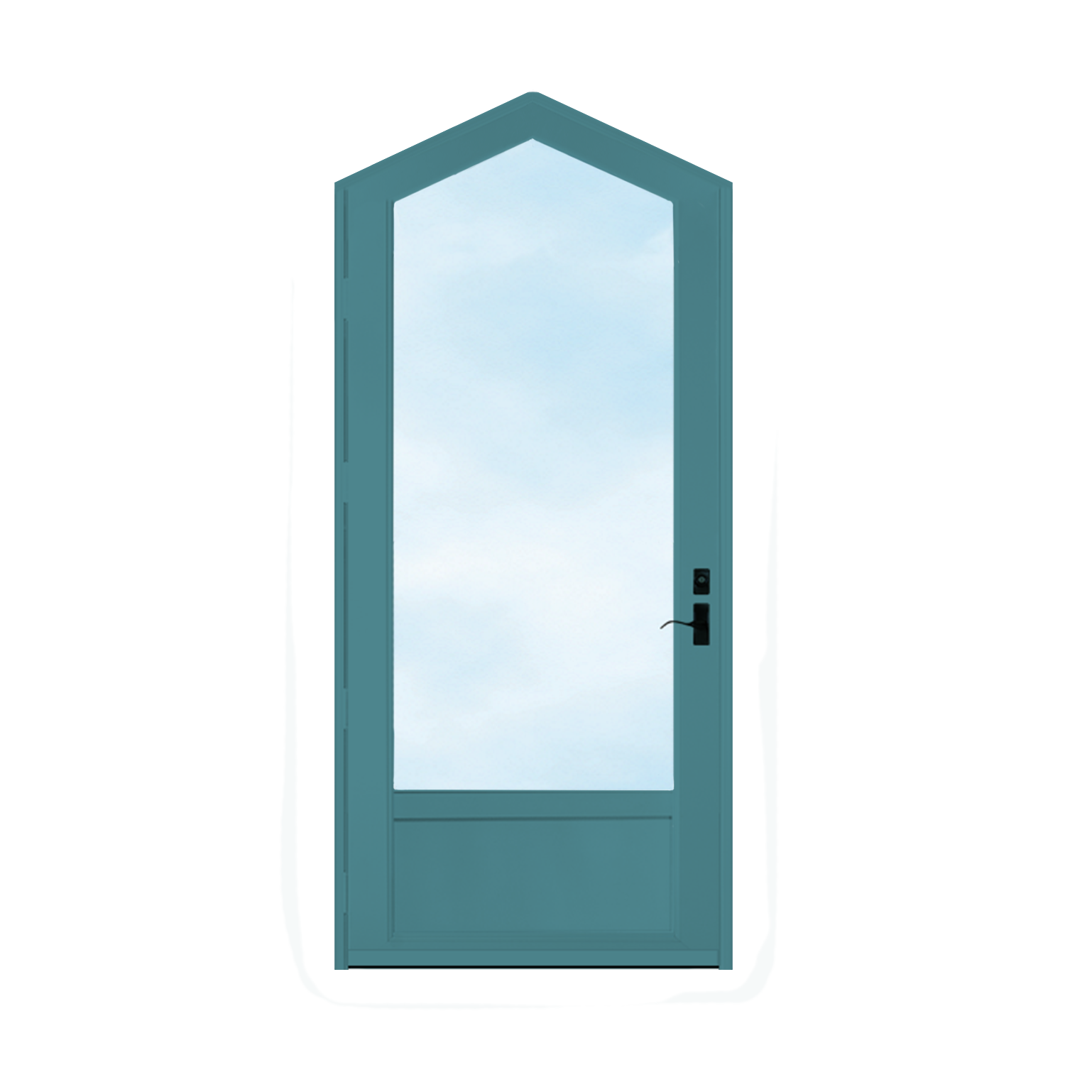 Arch Top Storm Door - 3/4" View