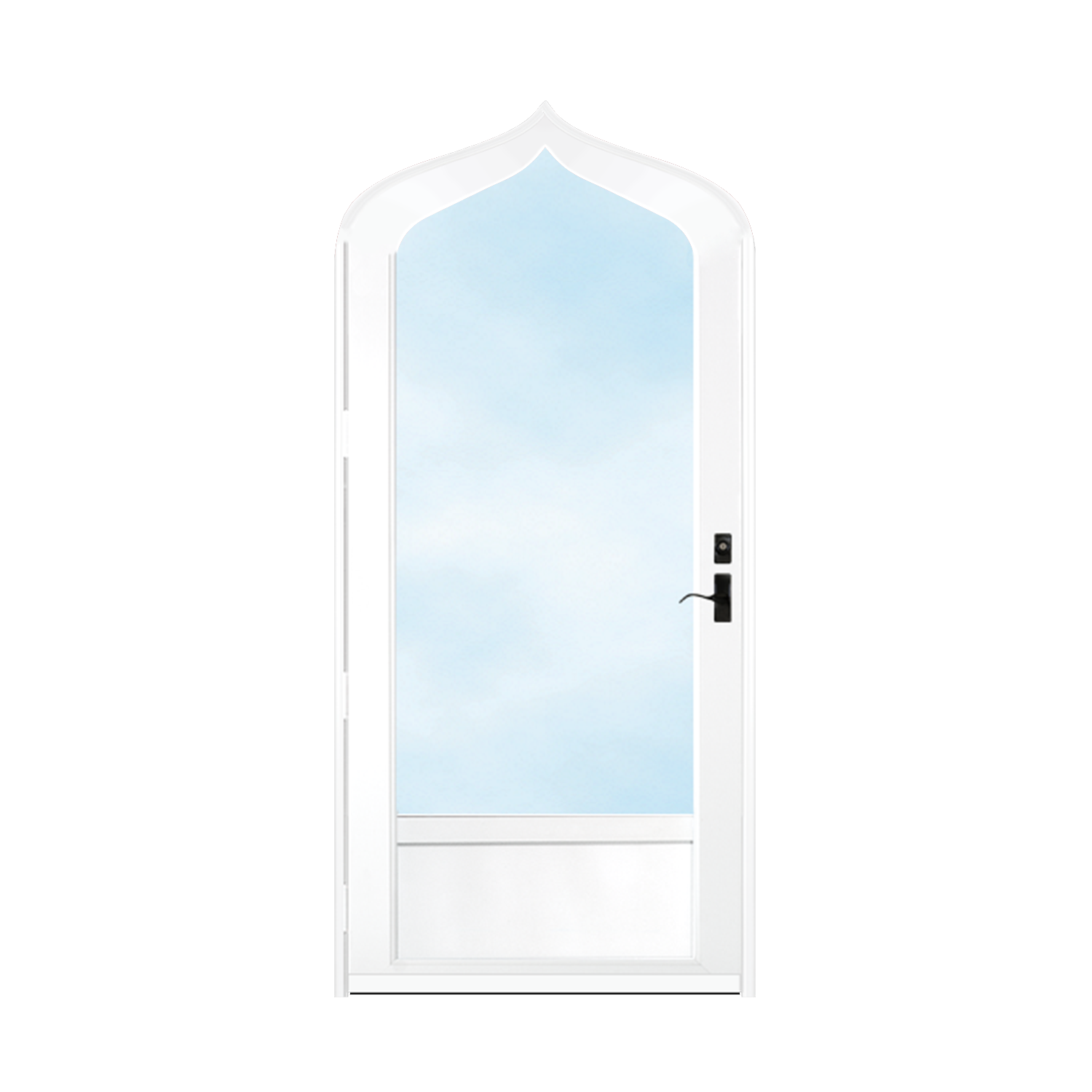Arch Top Storm Door - 3/4" View