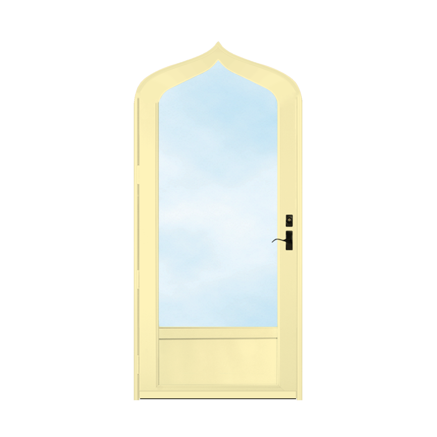 Arch Top Storm Door - 3/4" View