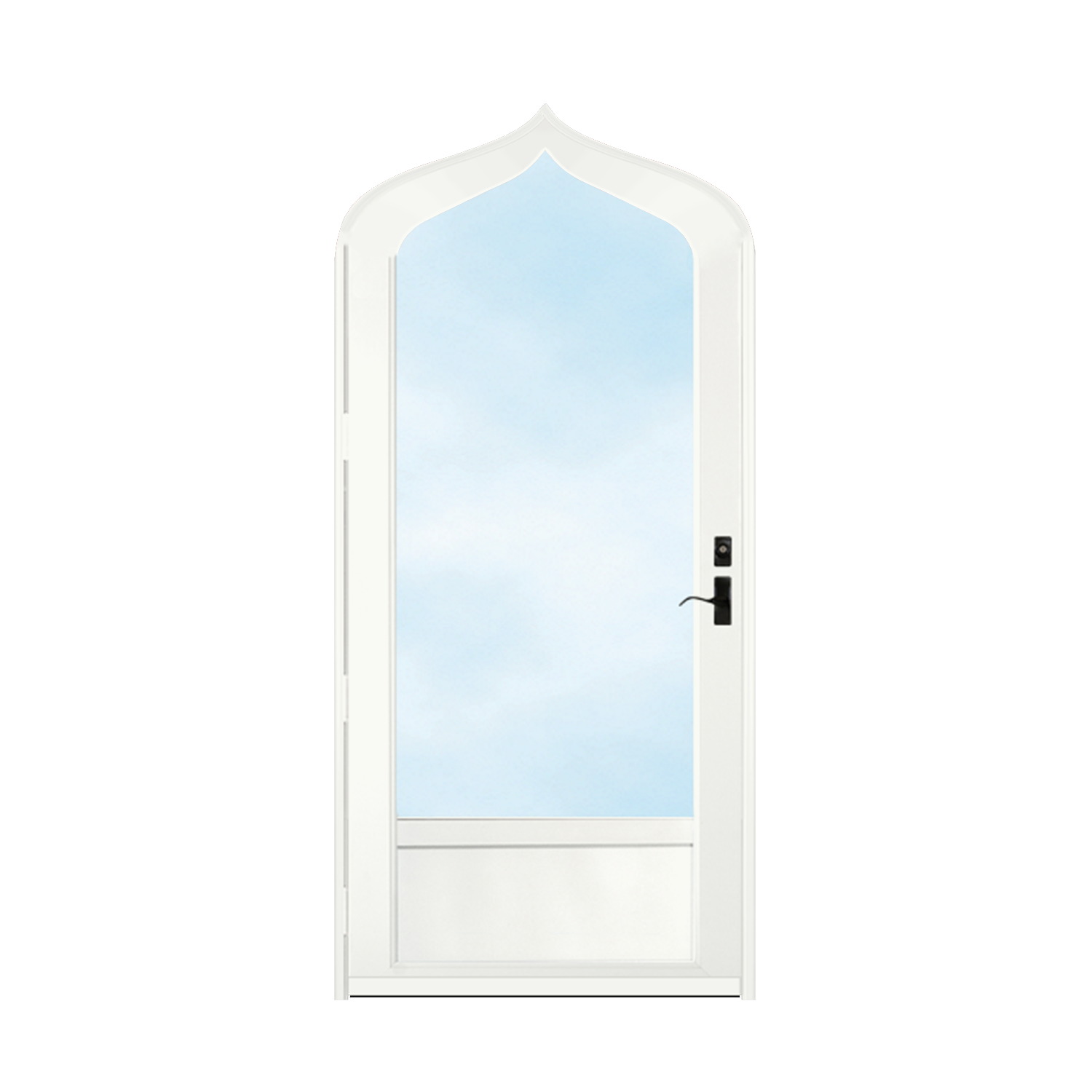 Arch Top Storm Door - 3/4" View