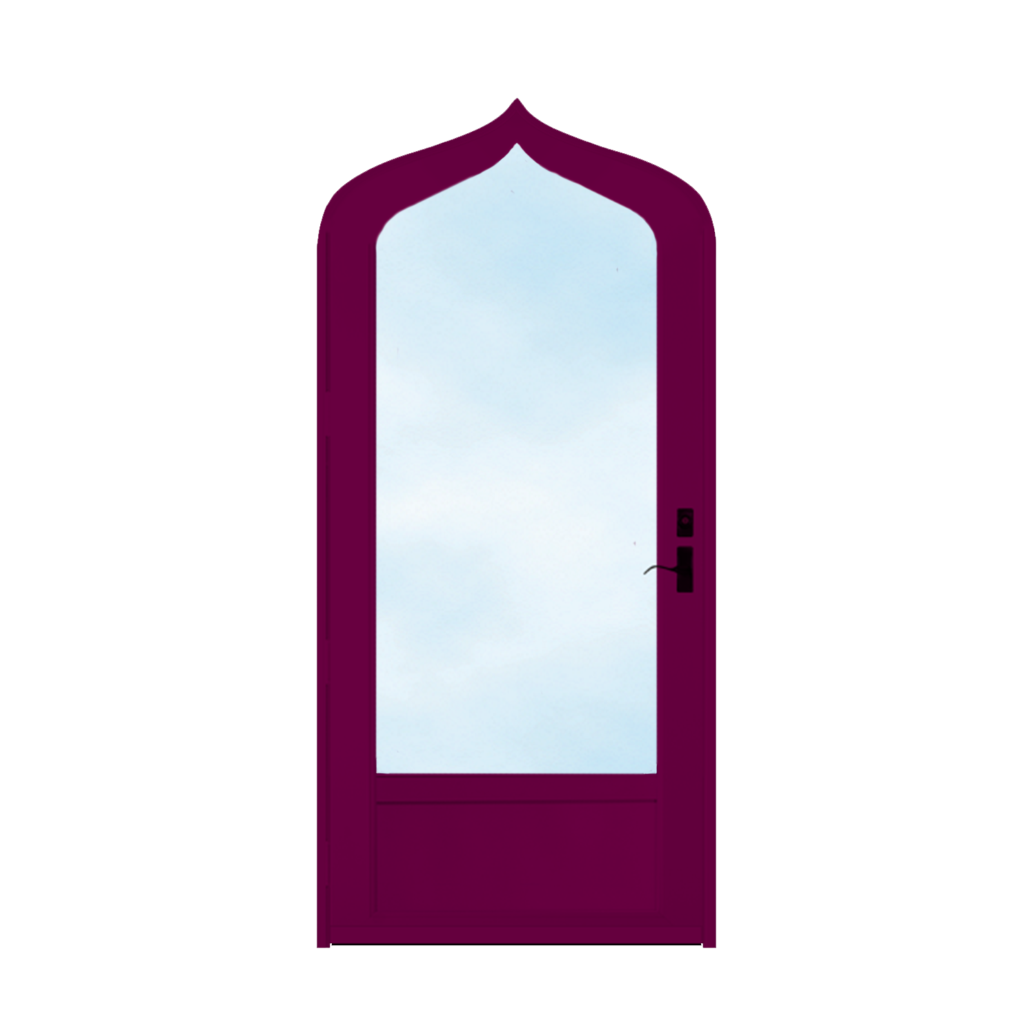 Arch Top Storm Door - 3/4" View