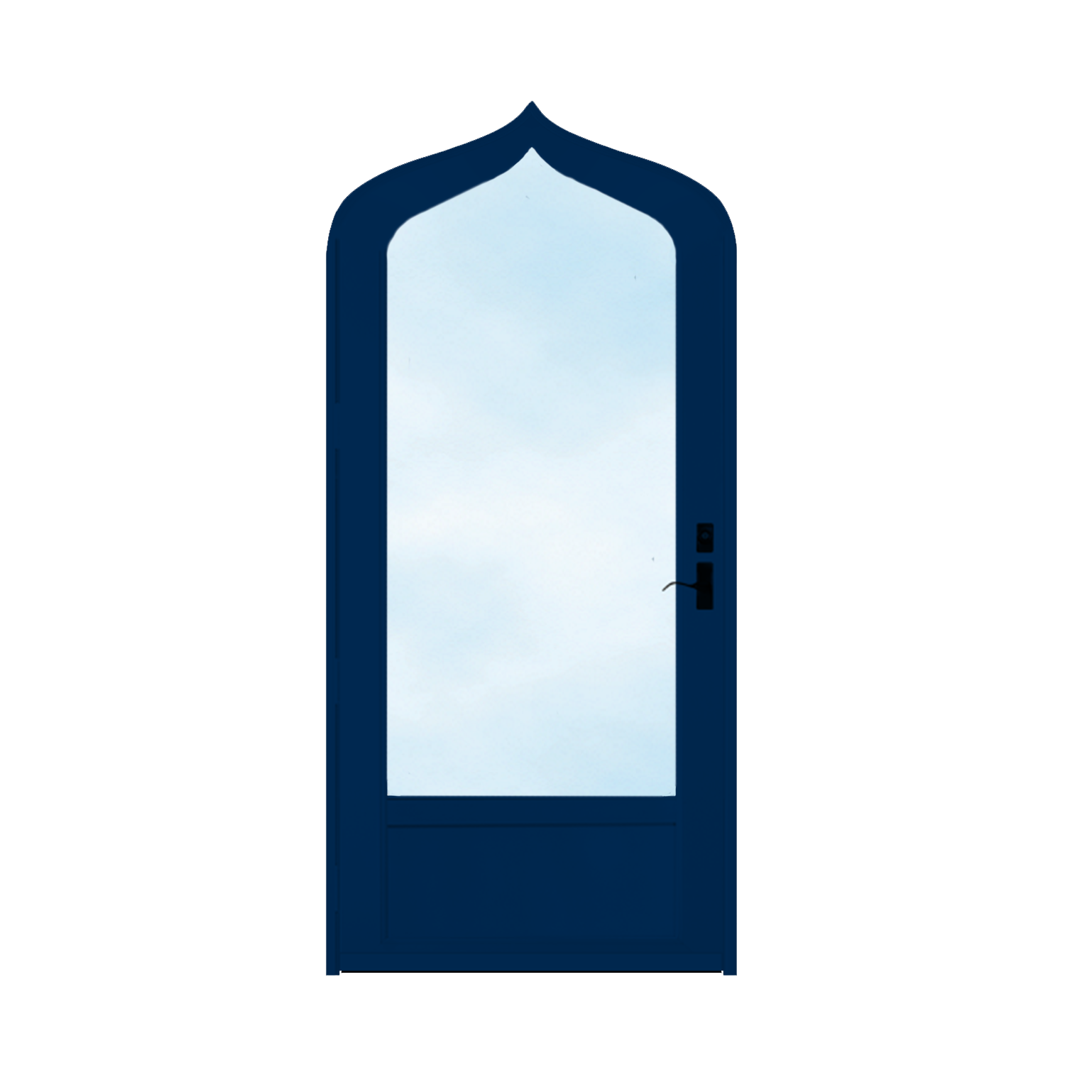 Arch Top Storm Door - 3/4" View