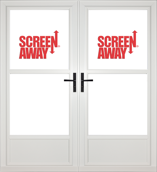 Partial View Easy Vent with Retractable Screen Away French Doors