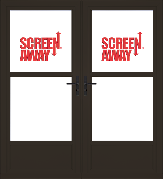 Partial View Easy Vent with Retractable Screen Away French Doors