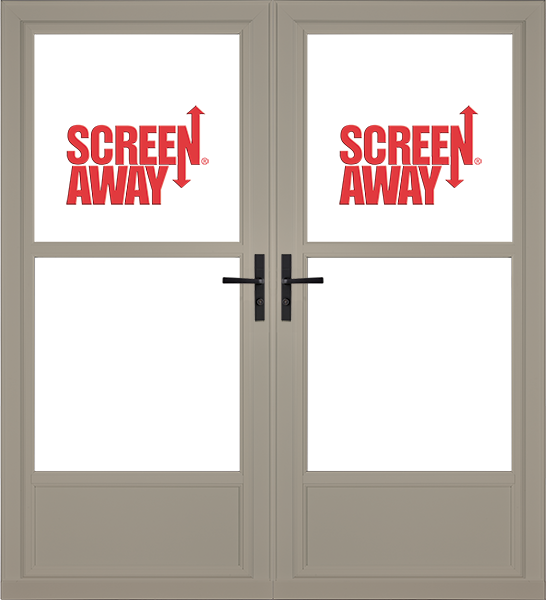 Partial View Easy Vent with Retractable Screen Away French Doors