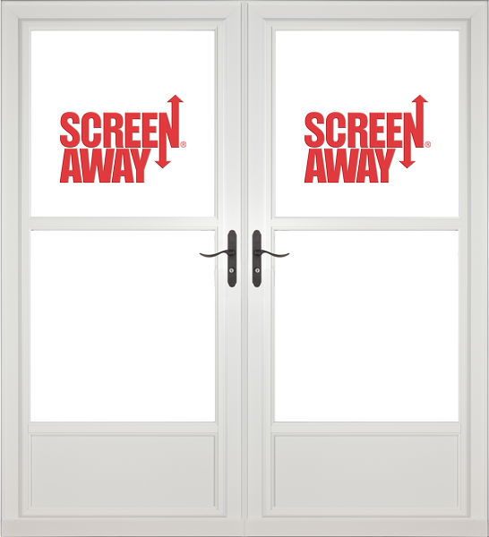 Partial View Easy Vent with Retractable Screen Away French Doors